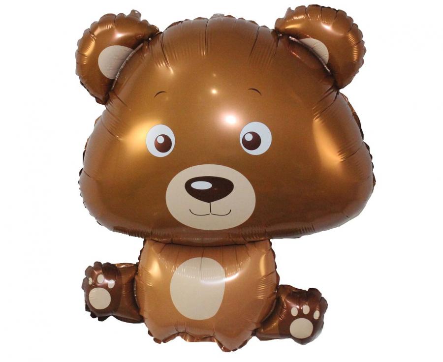 Balon foliowy Brązowy Miś 60 x 55 cm