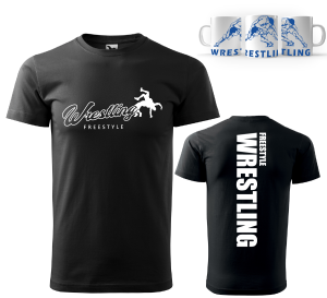 T-Shirt Freestyle Wrestling + kubek