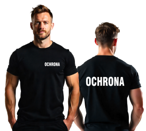 Koszulka Ochrona w kolorze czarnym