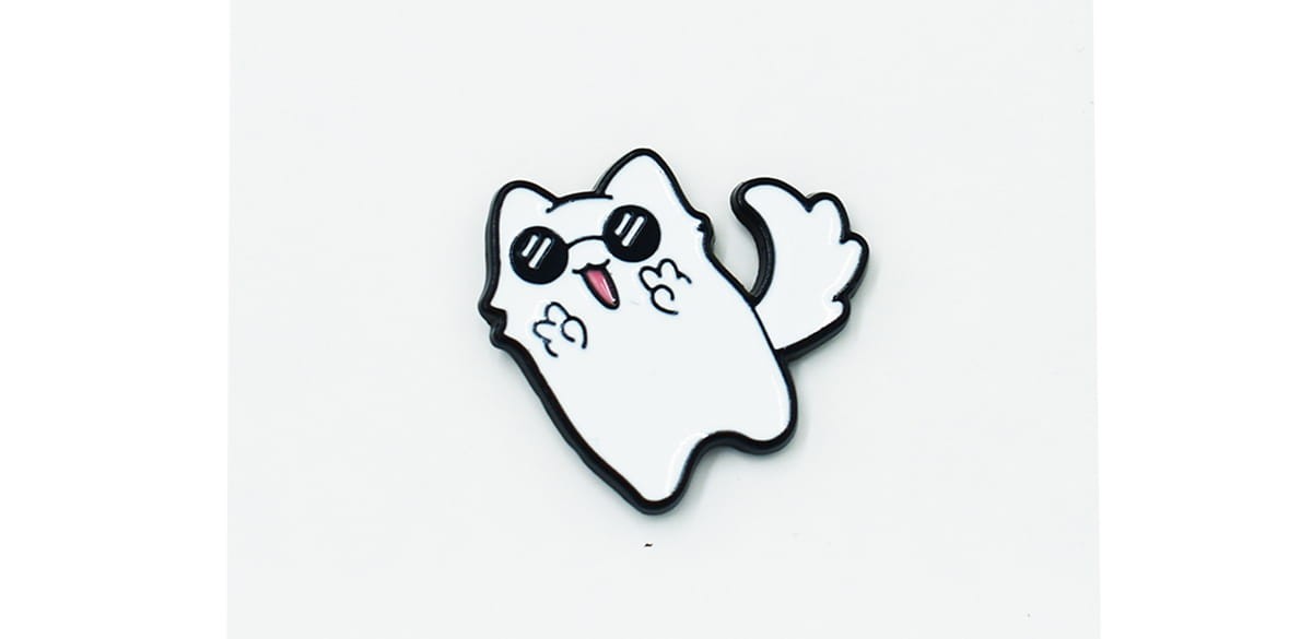 Kot w okularach Cat - Zabawna Przypinka Pin