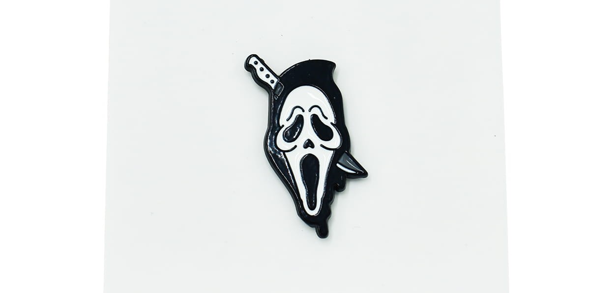 Maska Krzyk - Zabawna Przypinka Pin