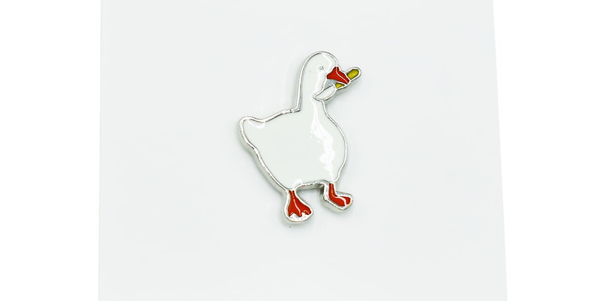 Gęś z nożem - Zabawna Przypinka Pin