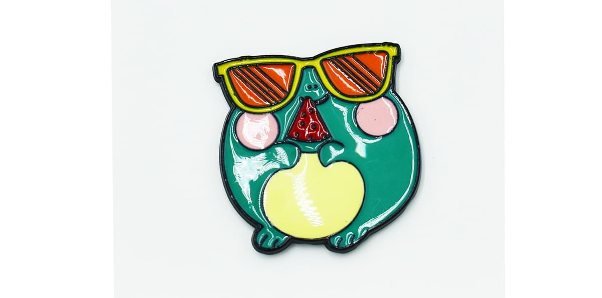 Żaba z arbuzikiem - Zabawna Przypinka Pin