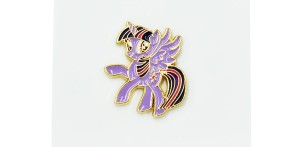 Kucyk fioletowy - Zabawna Przypinka Pin