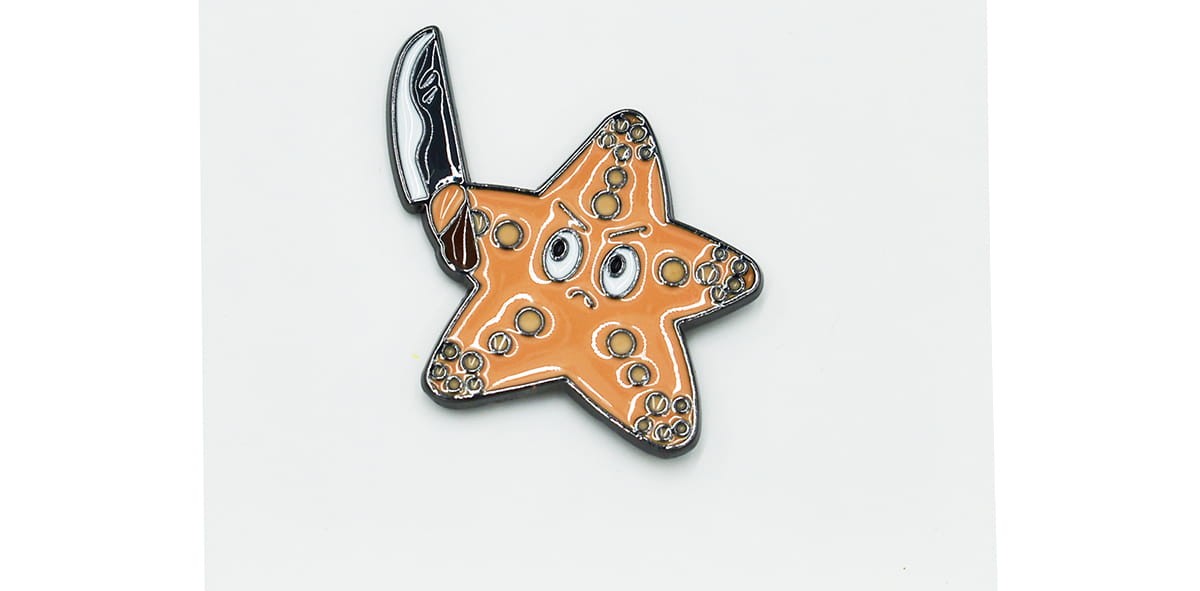 Uzbrojona rozgwiazda - Zabawna Przypinka Pin