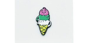 Koci rożek  - Zabawna Przypinka Pin