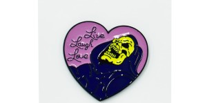 Żyj Śmiej się i Kochaj Skeletor  - Zabawna Przypinka Pin 