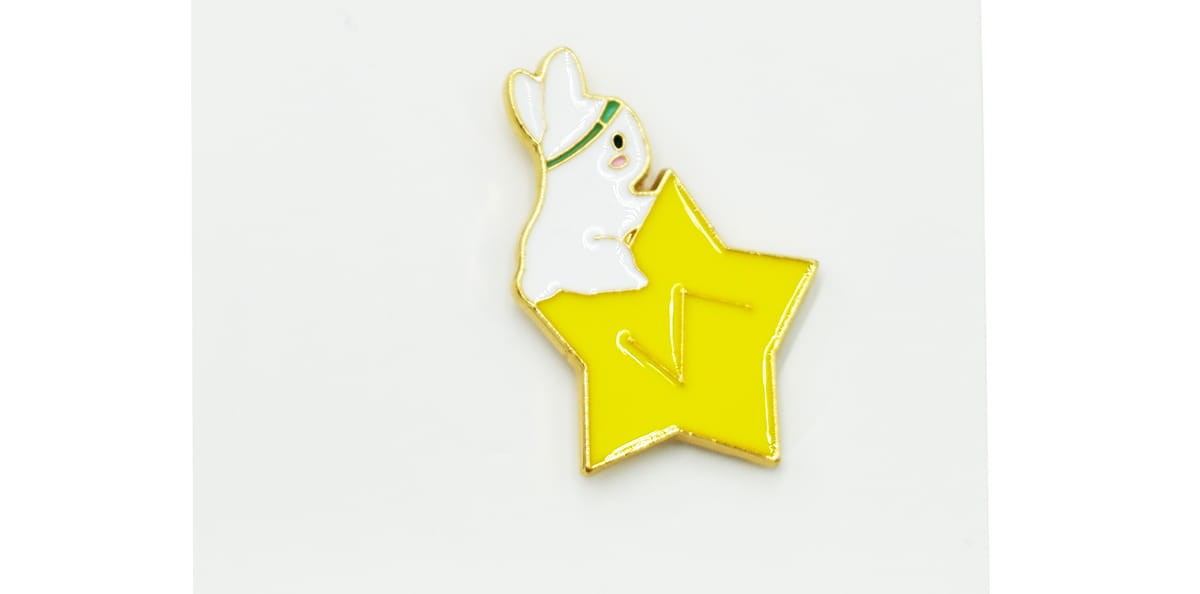 Króliczek i gwiazdka - Zabawna Przypinka Pin