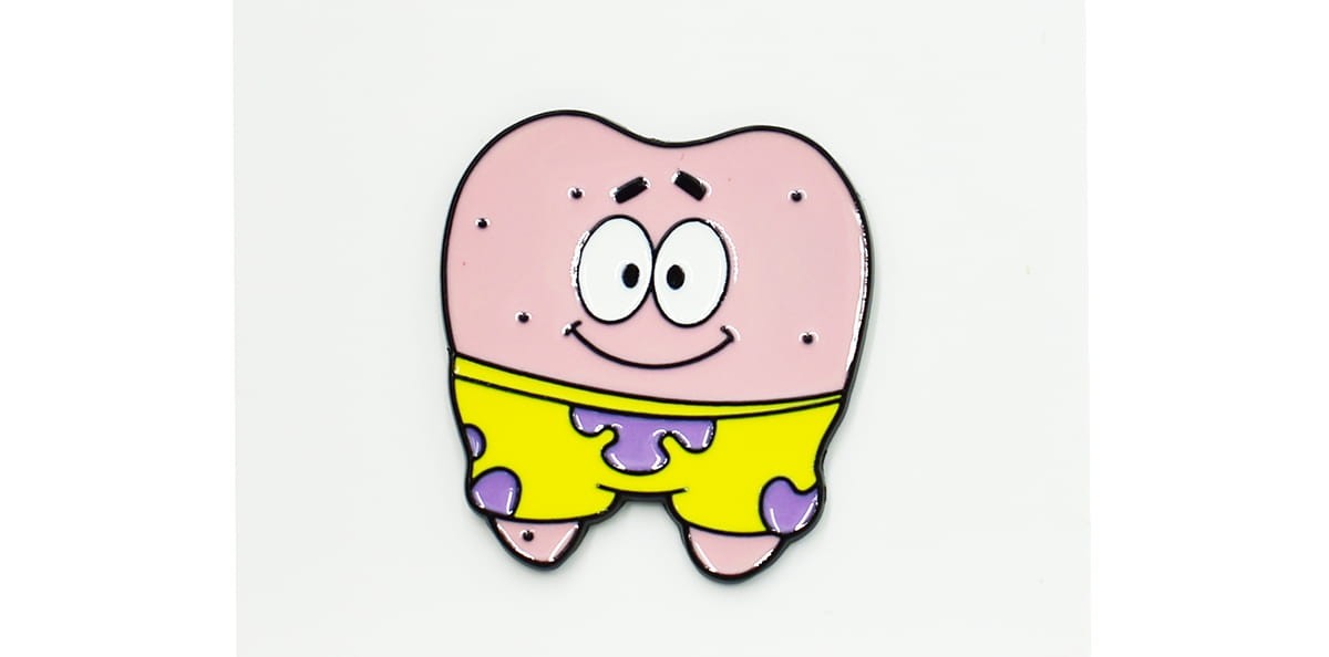 Patryk ząbek - Zabawna Przypinka Pin