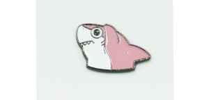 Różowy rekin  -Zabawna Przypinka Pin