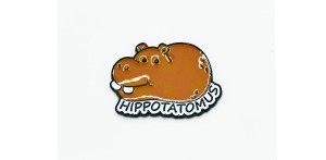 Hipopotam Hippotatomus - Zabawna Przypinka Pin