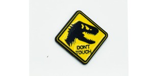 T-REX Dont touch - Zabawna Przypinka Pin