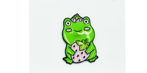 Żabcia truskaweczka - Zabawna Przypinka Pin