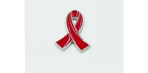 Czerwona wstążka - Zabawna Przypinka Pin