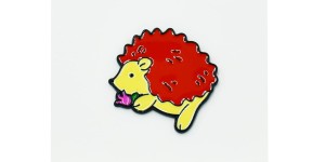 Jeżyk z kwiatkiem - Zabawna Przypinka Pin