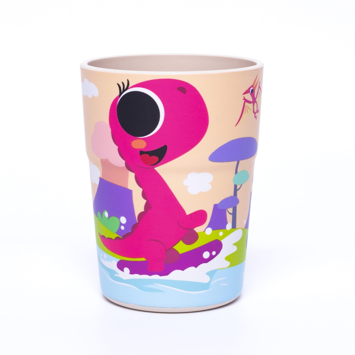 Kubek ZWIERZAKI - Dinozaur róż, 250ml