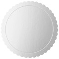Tacka na ciasto okrągła srebrna 25cm 1szt