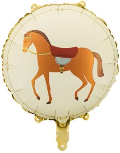 Balon foliowy Koń, 45 cm, mix