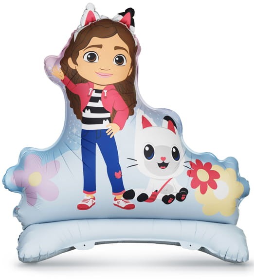 Stojący balon foliowy Koci Domek Gabi, 92x90.5 cm, mix