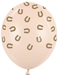 Balony 30 cm, Podkowy, alabastrowy