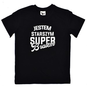 Koszulka Jestem Starszym Super Bratem dla chłopca