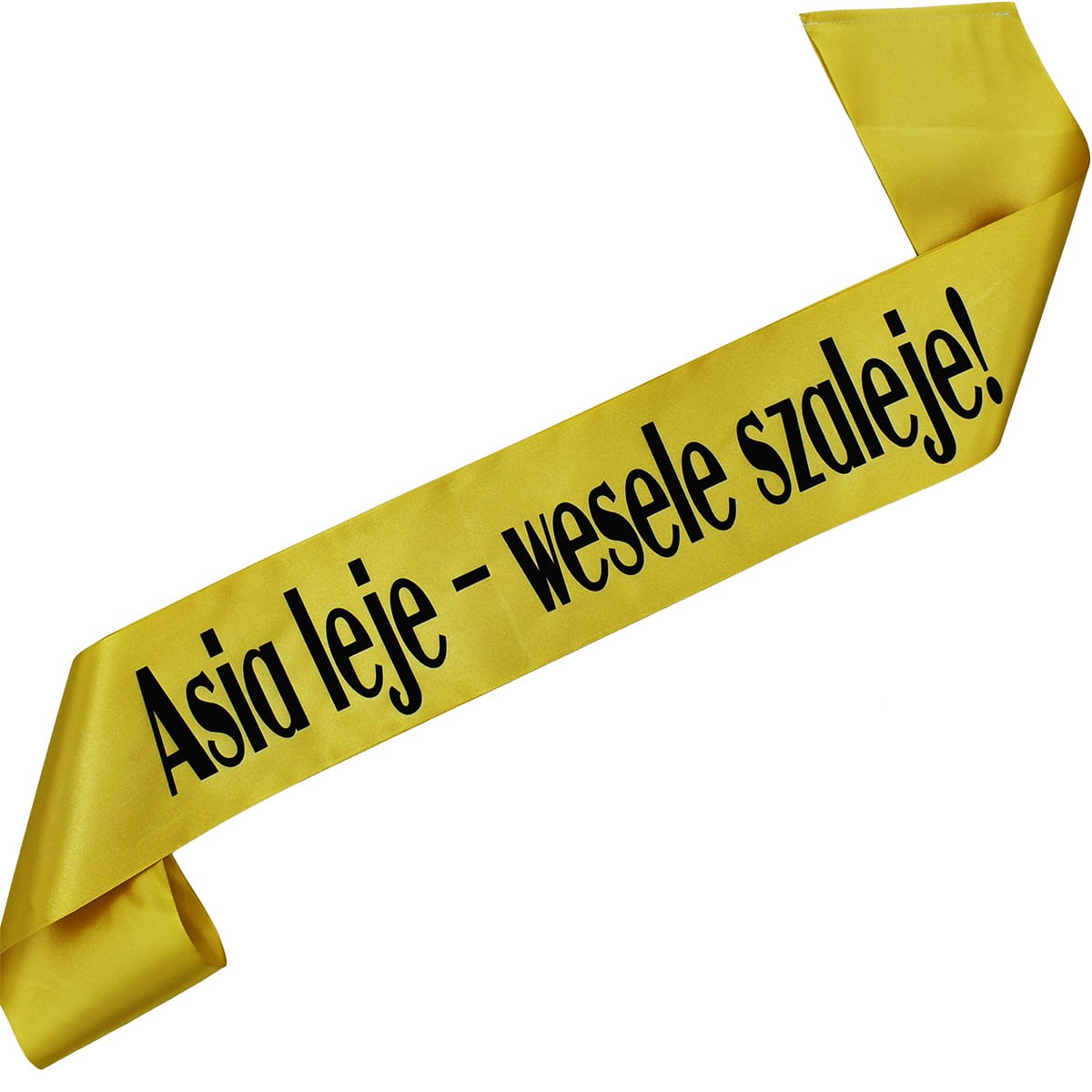 Imię + leje - wesele szaleje! - złota szafa z czarnym nadrukiem