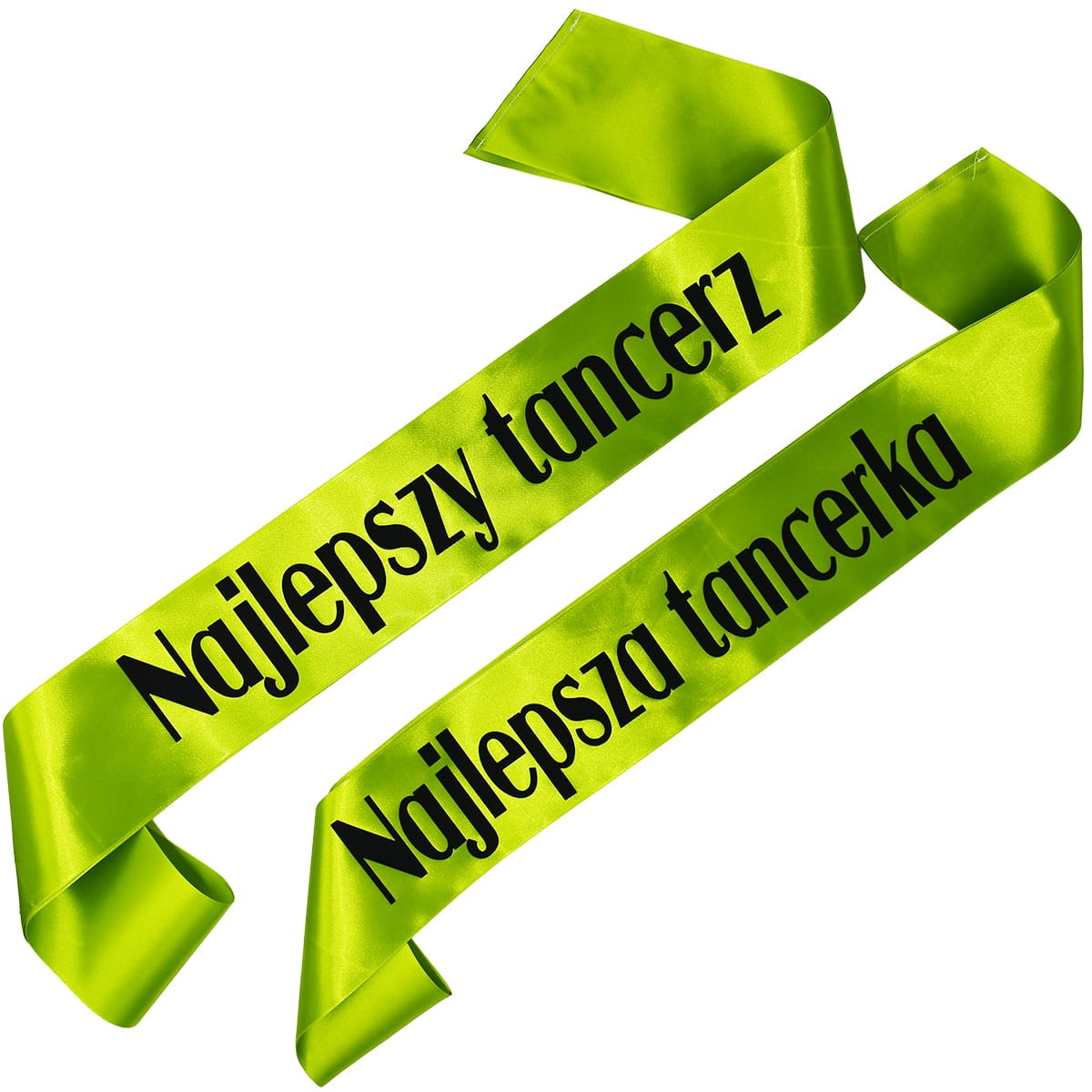 Zestaw szarf Najlepszy Tancerz i Najlepsza Tancerka - zielone