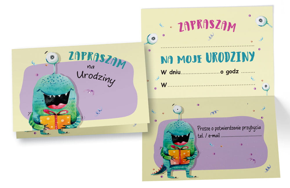 Zaproszenie Potworek