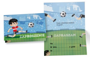 Zaproszenie Chłopiec, piłka