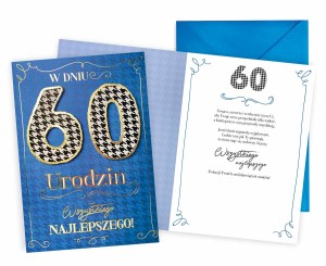 Karnet W dniu 60 urodzin