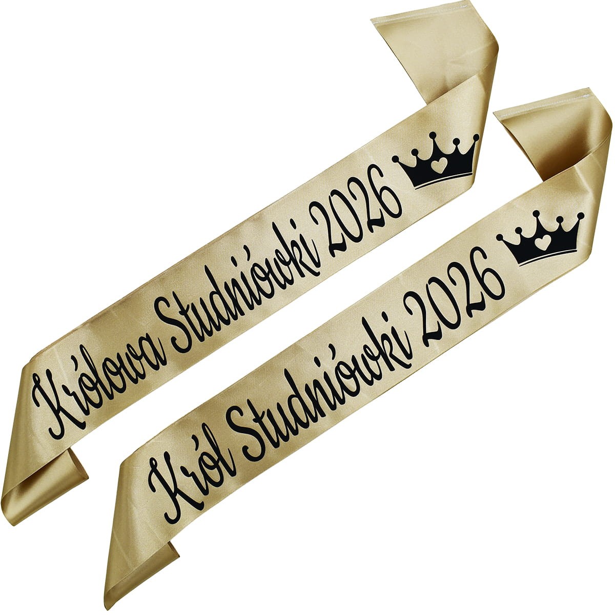 Zestaw szarf Król i Królowa Studniówki 2026