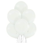 Balony pastelowe białe 25szt - 27cm
