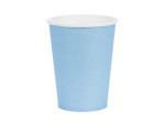 Kubeczki papierowe jasno-niebieskie, 6szt , 250ml 