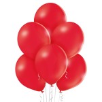 Balony pastelowe czerwone 25 szt. – 27 cm