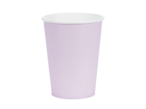 Kubeczki papierowe lawendowe, 6szt , 250ml 