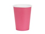 Kubeczki papierowe ciemno-różowe, 6szt , 250ml
