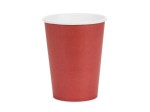 Kubeczki papierowe ciemno-czerwone, 6szt , 250ml