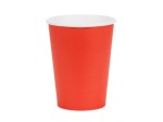 Kubeczki papierowe czerwone, 6szt , 250ml
