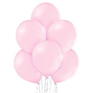 Balony pastelowe jasny róż 25 szt. – 27 cm