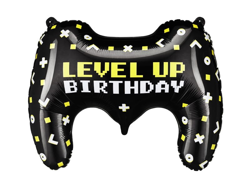 Balon foliowy Gamepad, 72x52 cm, czarny