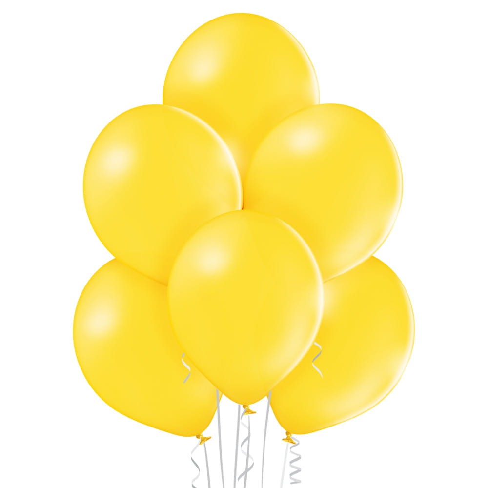 Balony pastelowe żółte 25 sztuk