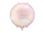 Balon foliowy Witaj w domu,  35x35cm j.różowy