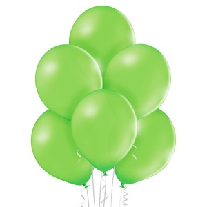 Balony pastelowe zielone 25szt - 27cm