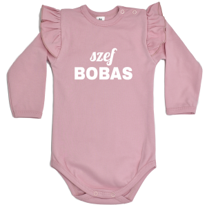 Szef bobas - body dziecięce z falbanką