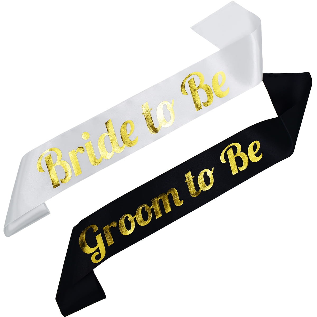 Zestaw szarf Bride to Be i Groom to Be