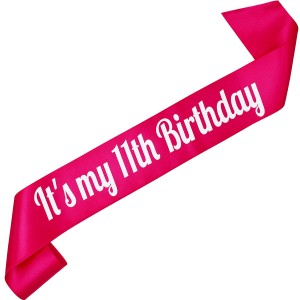 It's my Birthday - fuksjowa szarfa z białym nadrukiem
