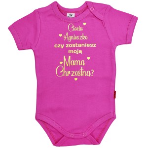 Ciociu czy zostaniesz moją mamą chrzestną? Body z imieniem cioci