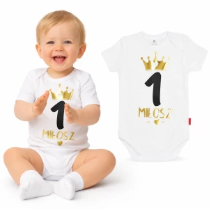 Body z cyferką, z koroną i imieniem urodziny