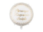 Balon foliowy z promieniami Pierwsza komunia święta, 35x35 cm, mix