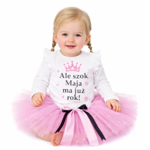 Komplet urodzinowy Ale szok ma już rok z imieniem dziecka